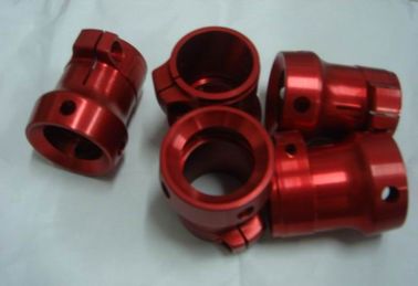 Red Aluminium anodowane CNC Precyzyjnie część AL7075 0,005 mm 4 Axis