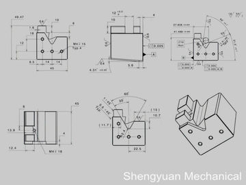 Dostosowane Obróbka CNC Precision Polerowanie D2 0,005 płaskości Góra Jig