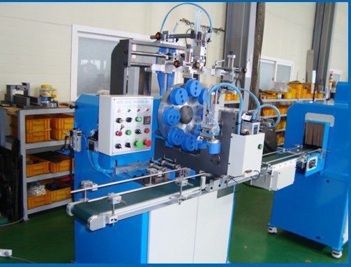 Sterowanie PLC Automatyczny gramofon Filtr oleju Making Machine, Pojemność Produkt 30 - 50 szt / min